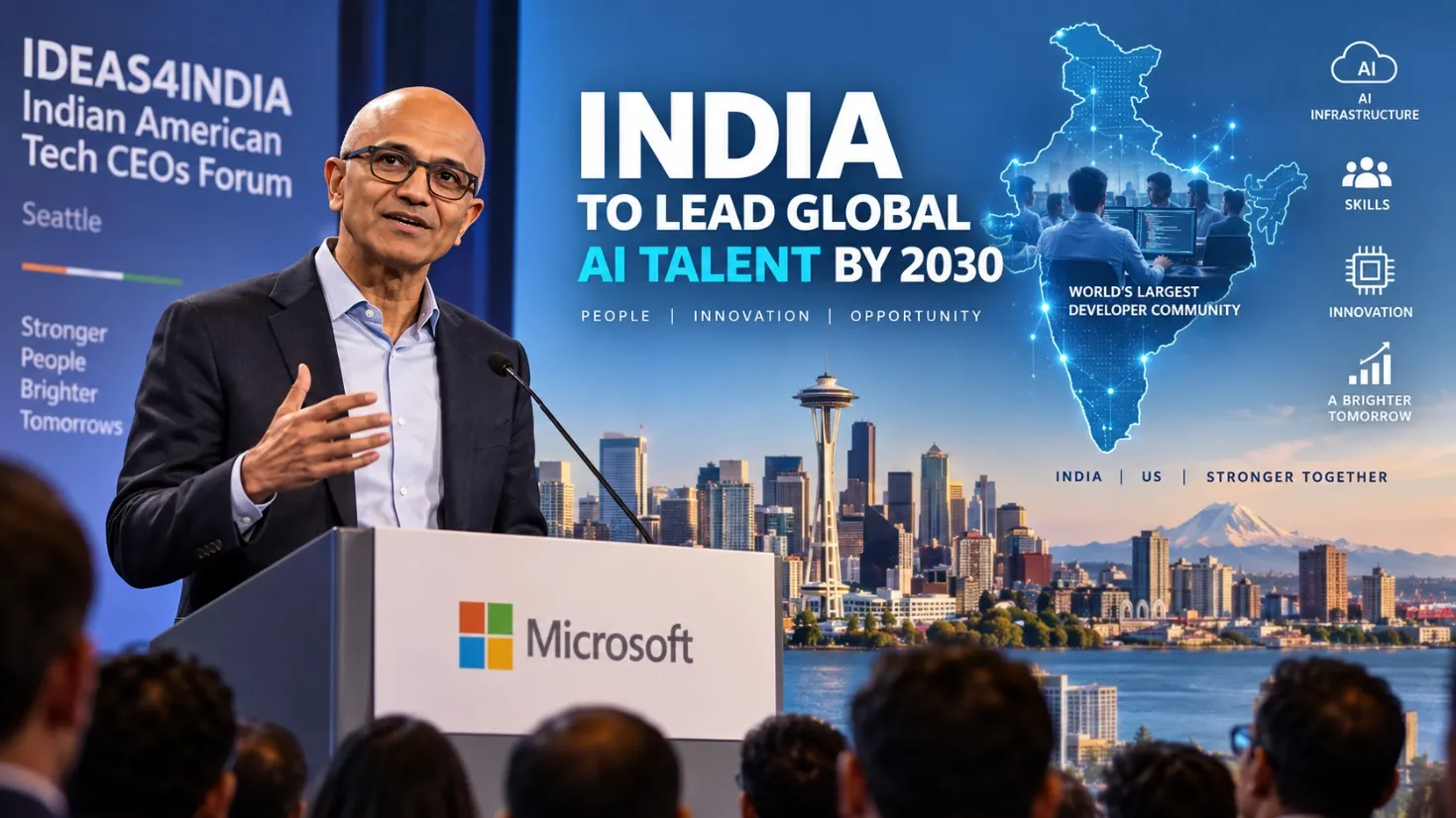 Satya Nadella India AI Investment: 2030 Talent Bet