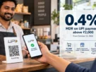 UPI MDR 2026 - merchant scanning UPI QR code payment on smartphone, India